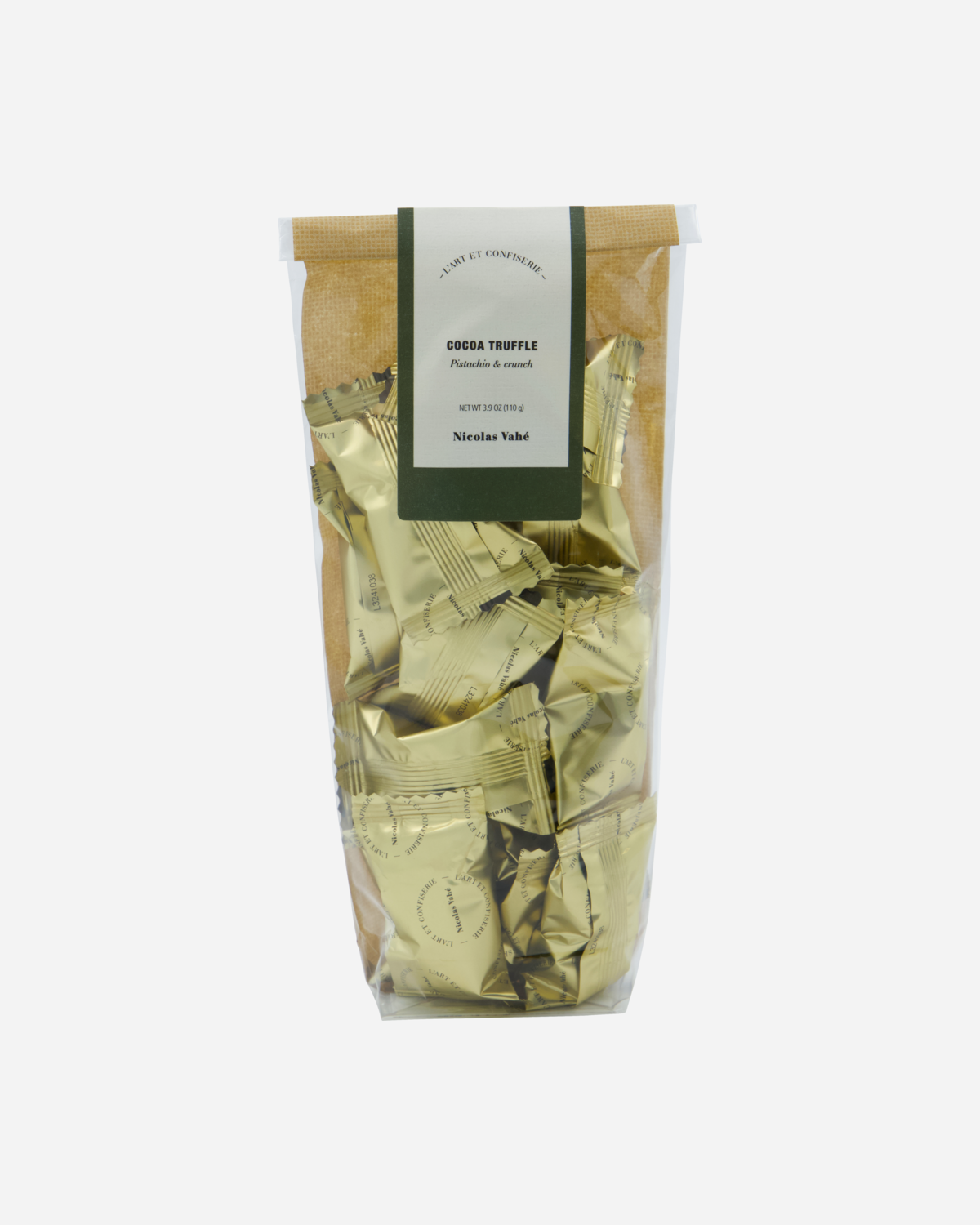 Kaakaotryffelit, pistaasipähkinä-crunch, 110 g