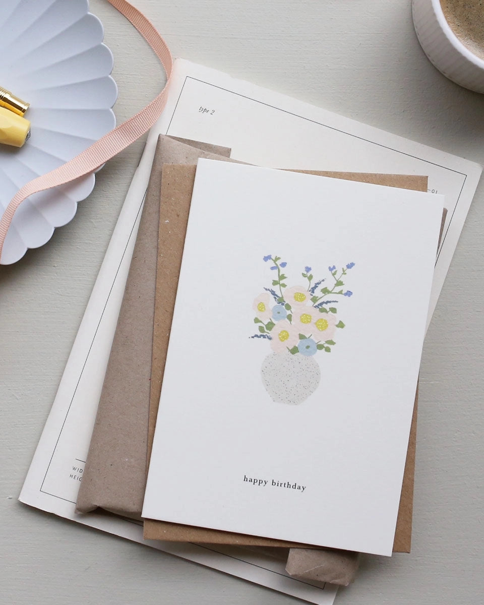 Greeting Card // Birthday Flowers