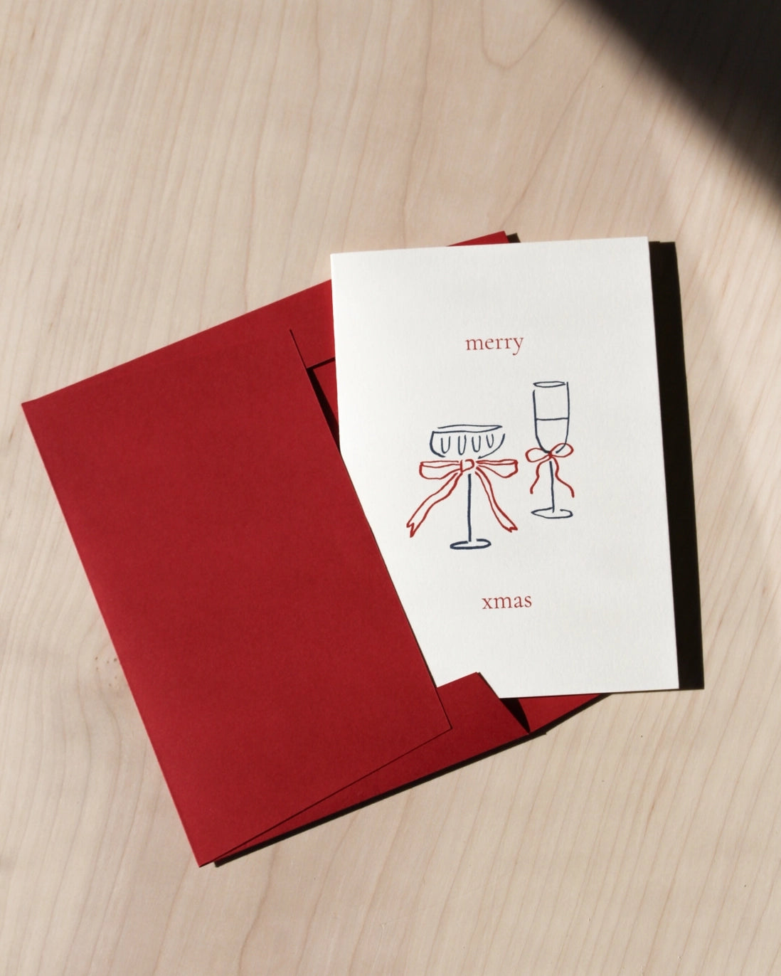 Folded Card 'merry Xmas'