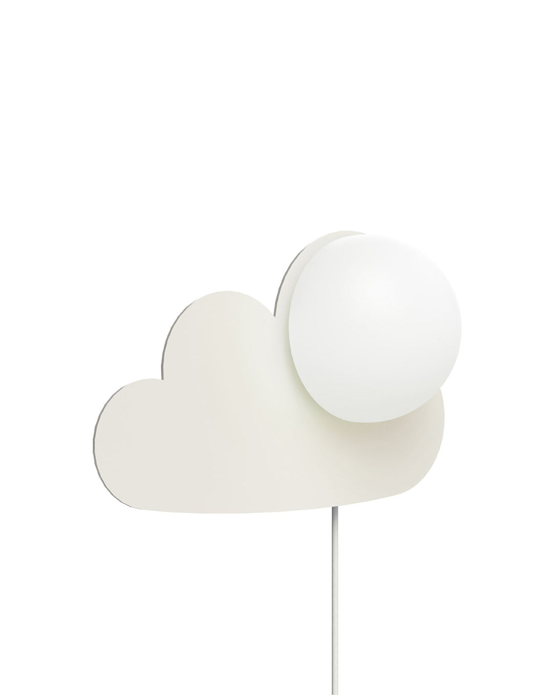 Cloud Seinävalaisin valkoinen