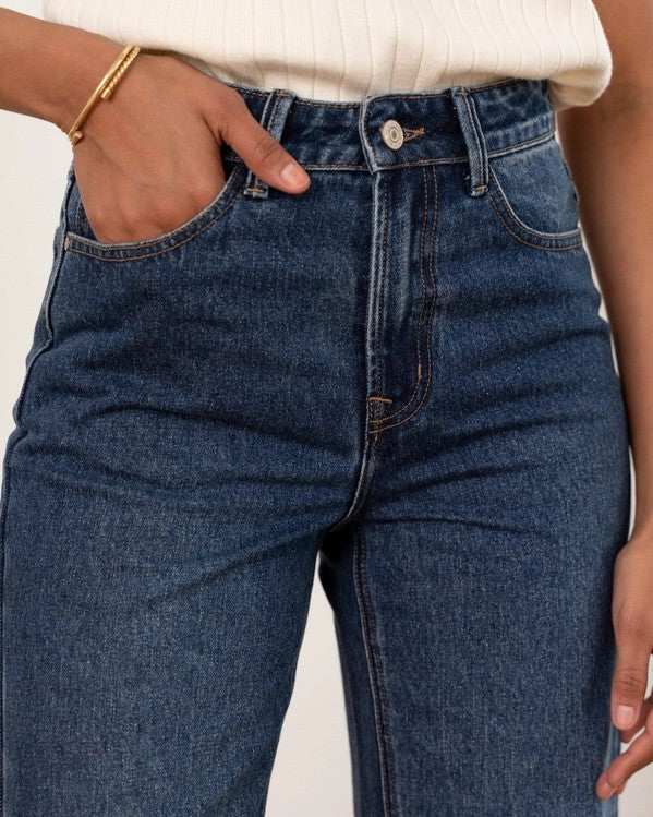 Raphael jean wide denim, foncé