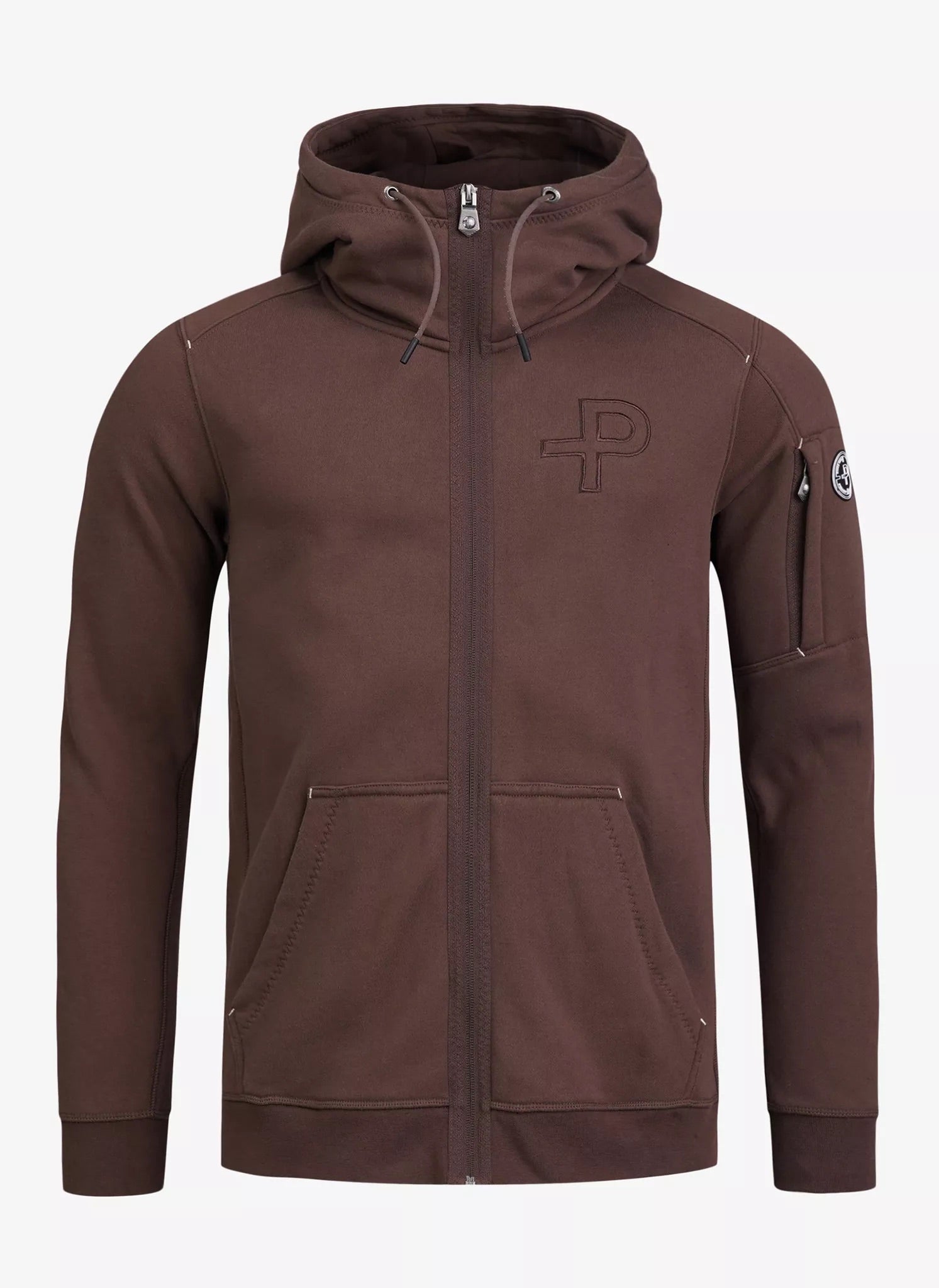 P-hoodie huppari, ruskea