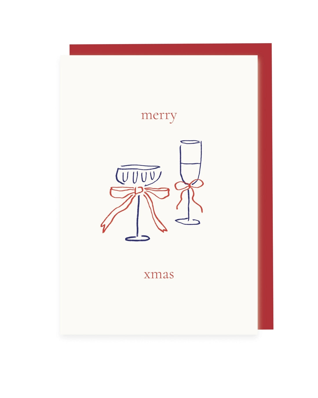 Folded Card 'merry Xmas'