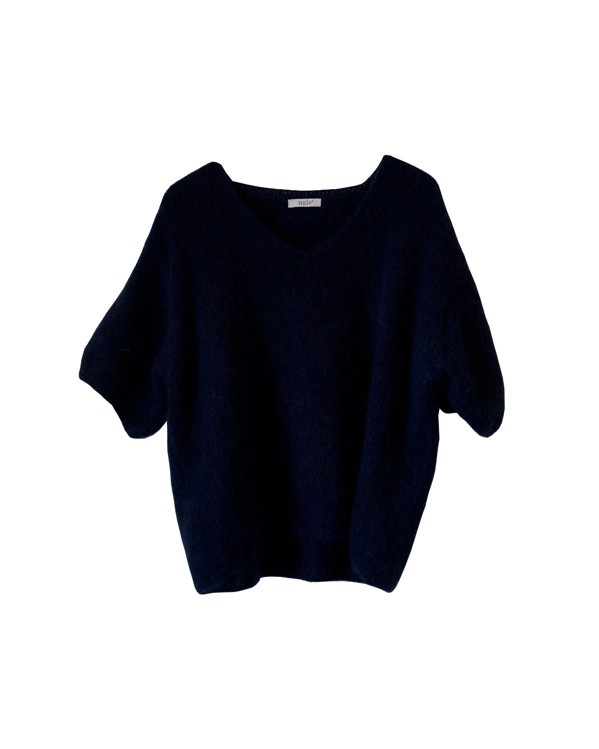 V-aukkoinen neulepusero, navy