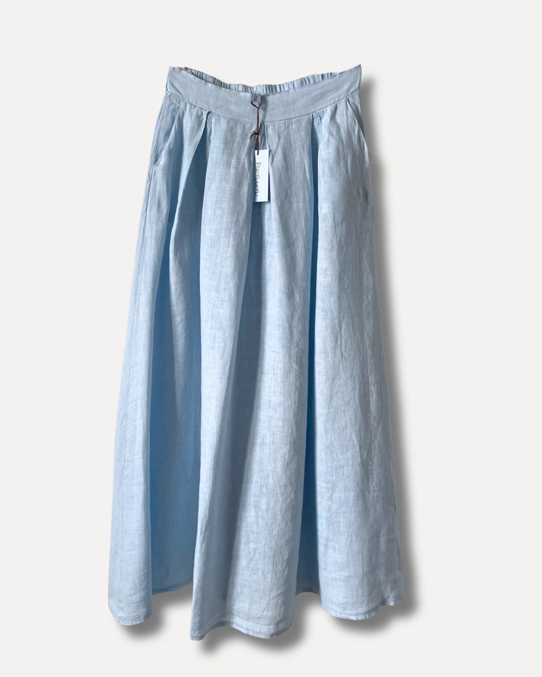 Polo play Linen Skirt, Cielo
