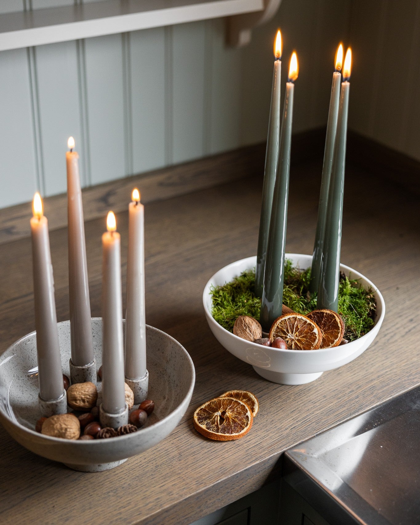 Granhammar kynttilänjalka valkoinen