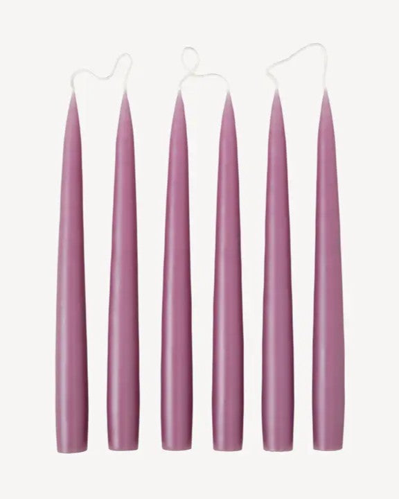Kynttilä Taper 25 mauve