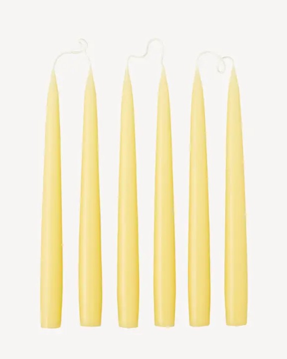 Kynttilä Taper 25 butter yellow