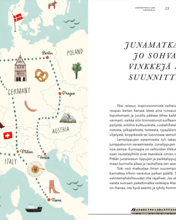 Junamatkailijan käsikirja – 100 vinkkiä reissusta haaveilevalle