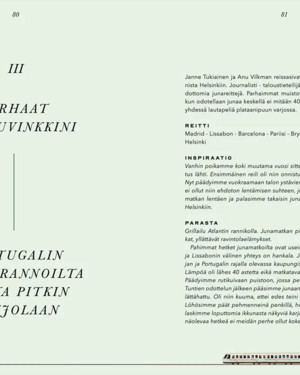 Junamatkailijan käsikirja – 100 vinkkiä reissusta haaveilevalle
