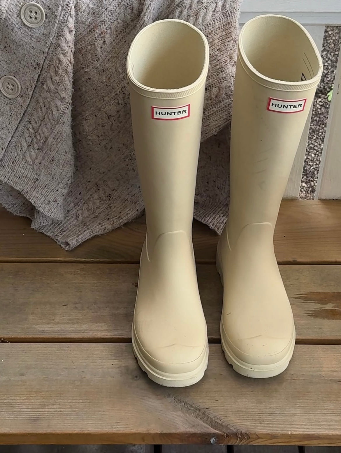 Hunter Downpour Tall Boot Gravel