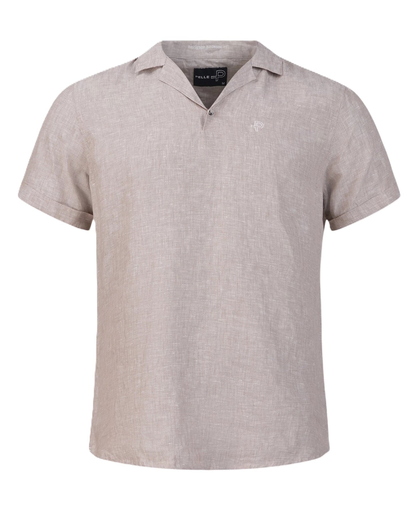Linen polo, Tumbled Stone