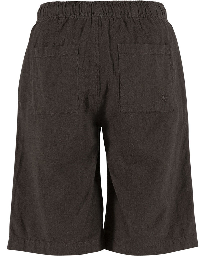 Lisamarie linen Bermudas, Coffee