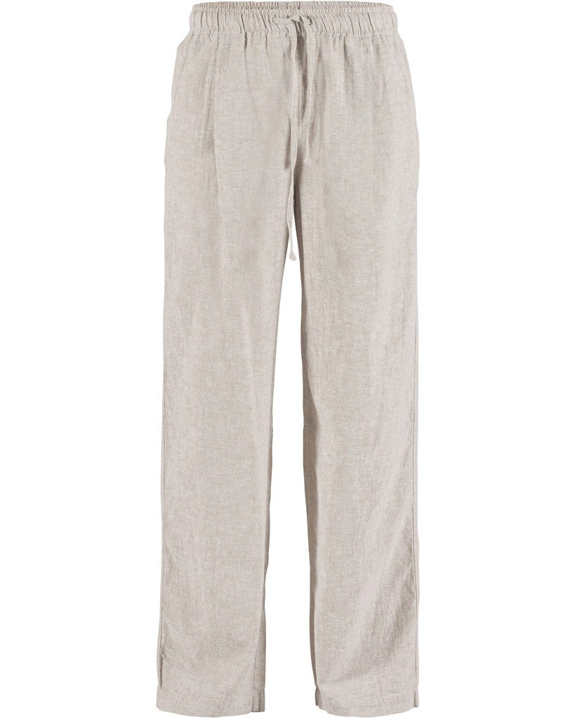 Luca linen Trousers - Chalk Melange