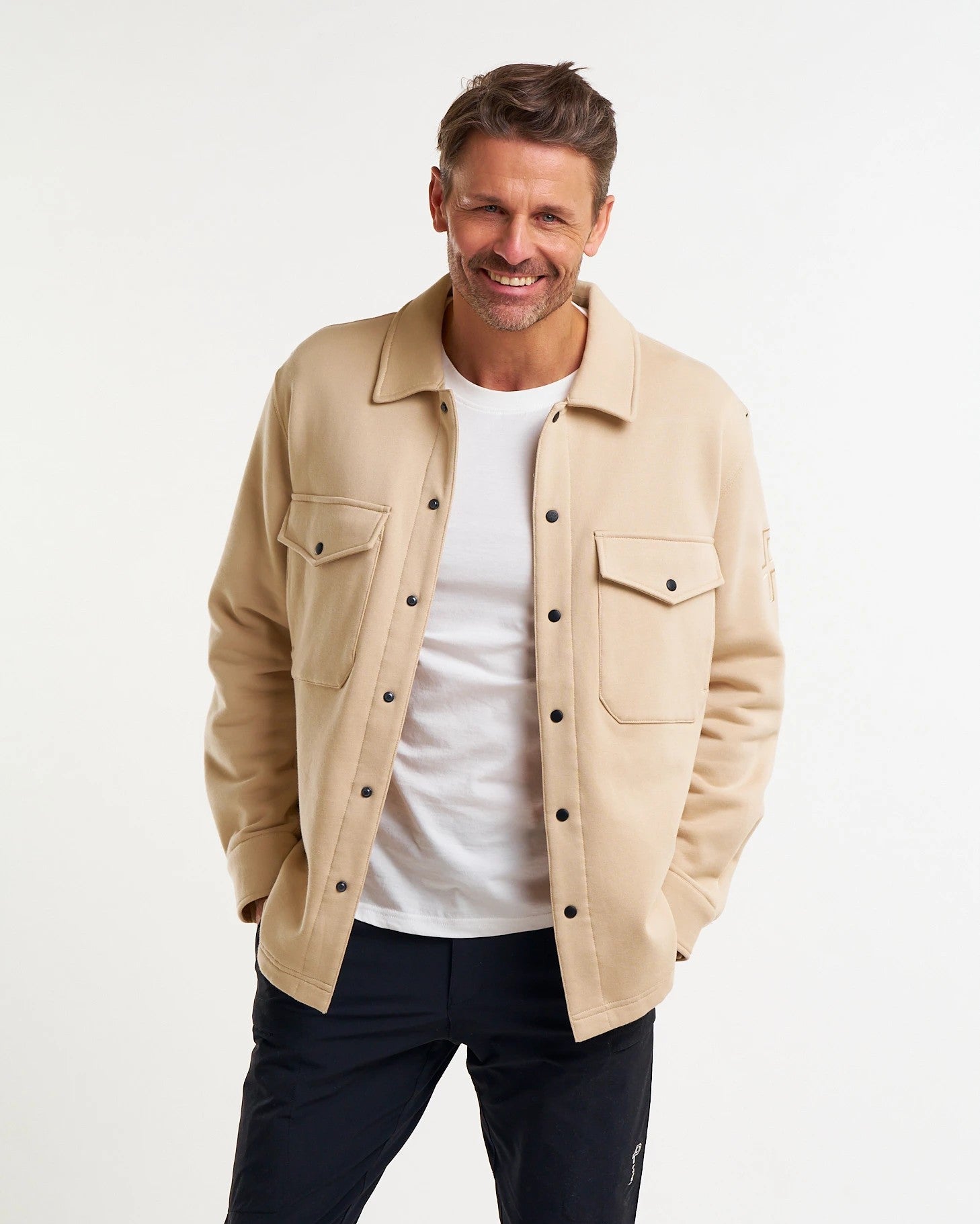 P overshirt, Beige Oak