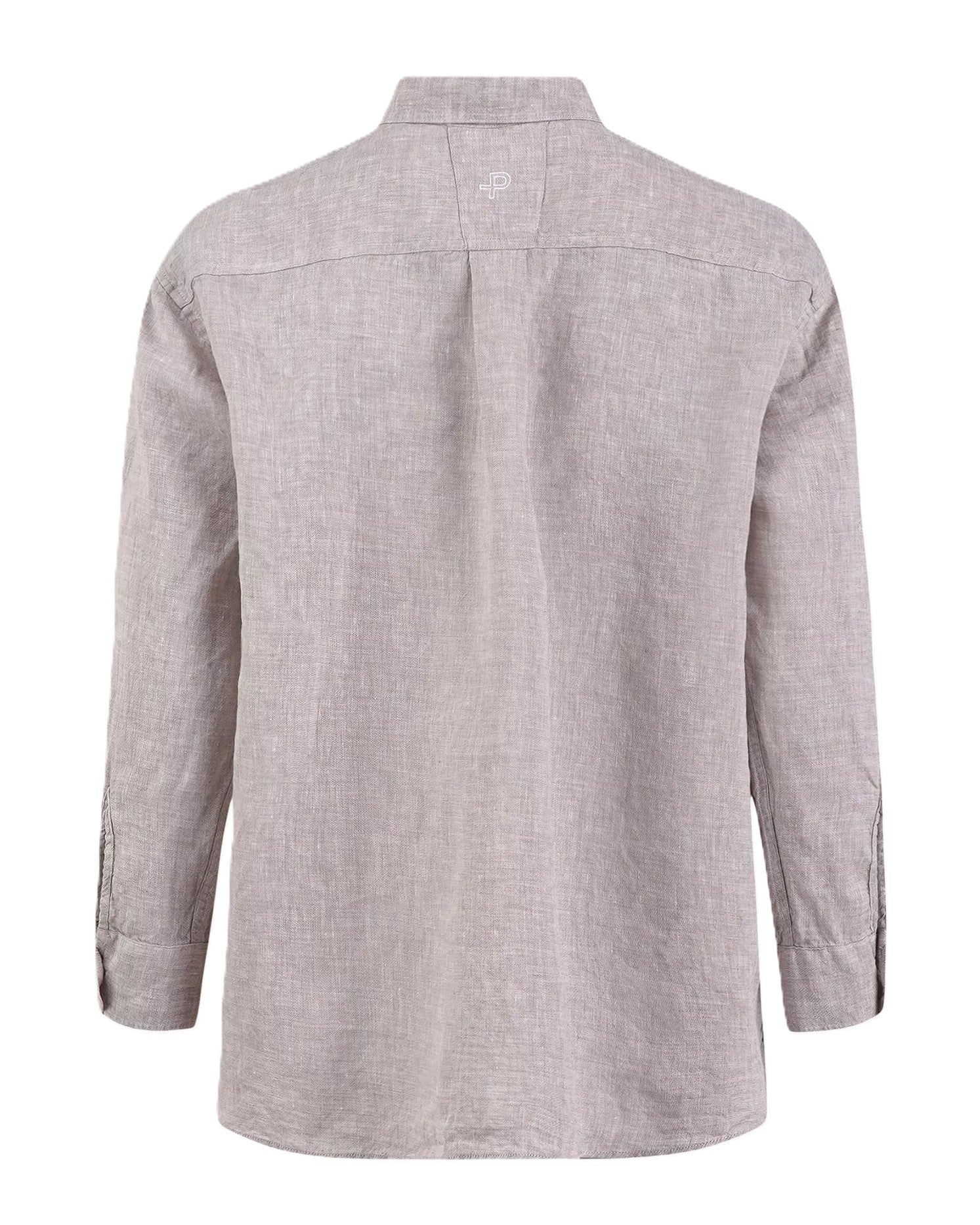 Linen shirt toffee melange