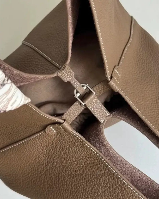 Minimalism Tote Bag, Brown