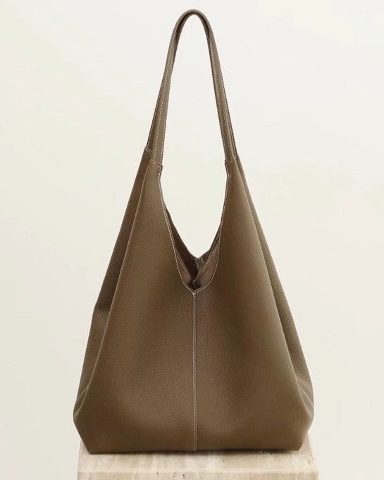 Minimalism Tote Bag, Brown