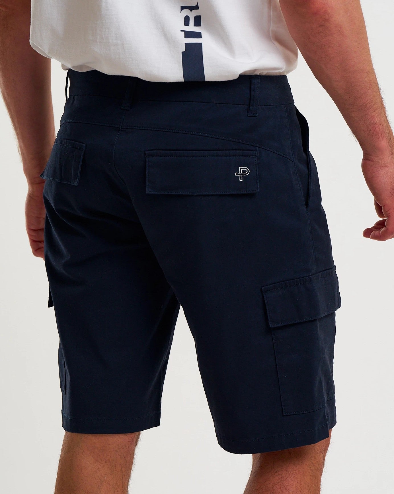 Crew Organic Cargo Shorts, Navy blue