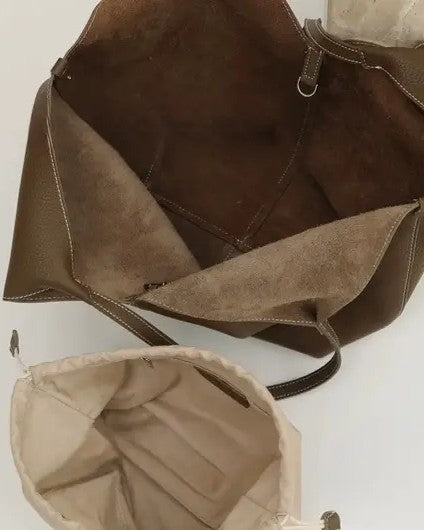 Minimalism Tote Bag, Brown