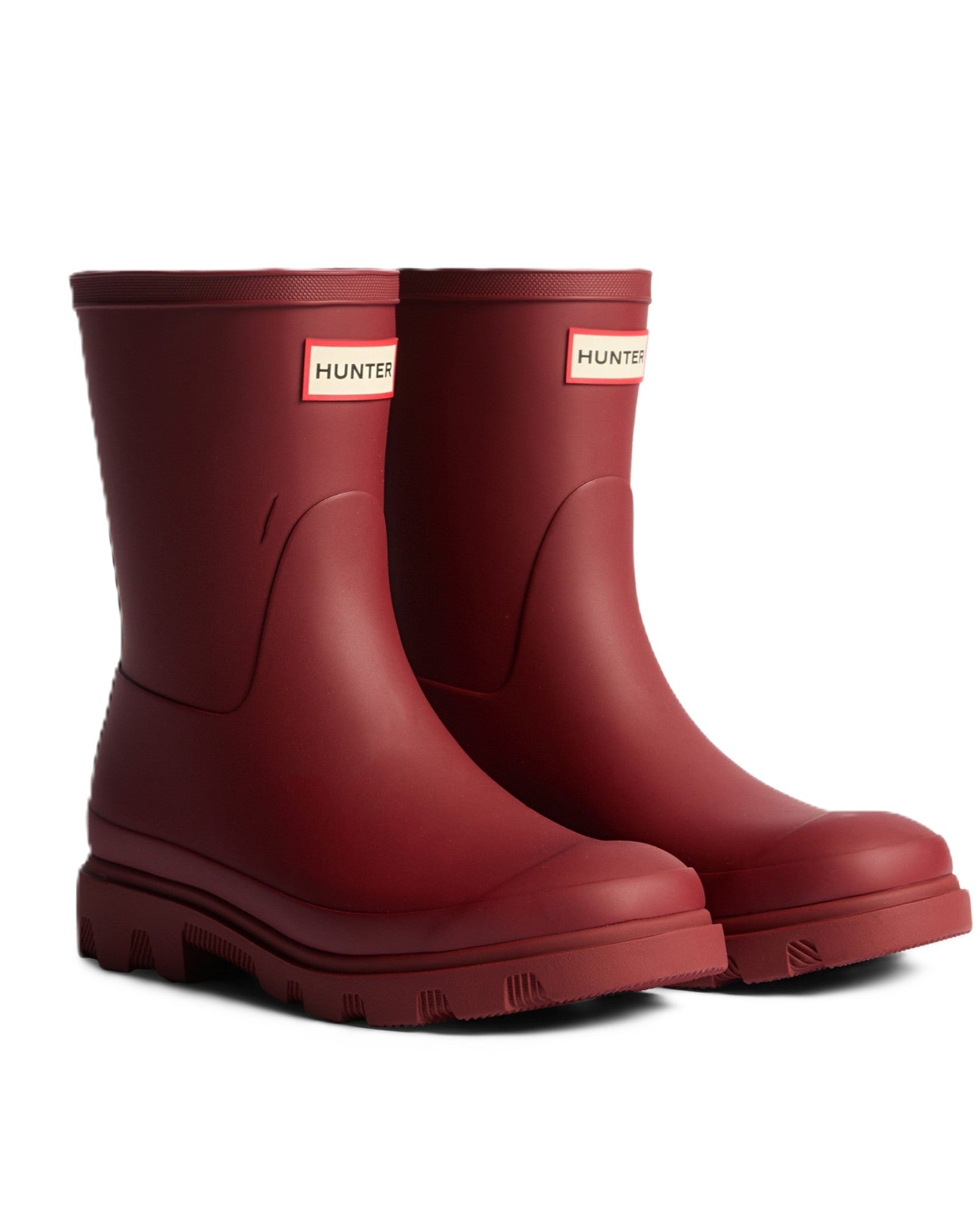 Hunter Downpour Short Boot Burgundy