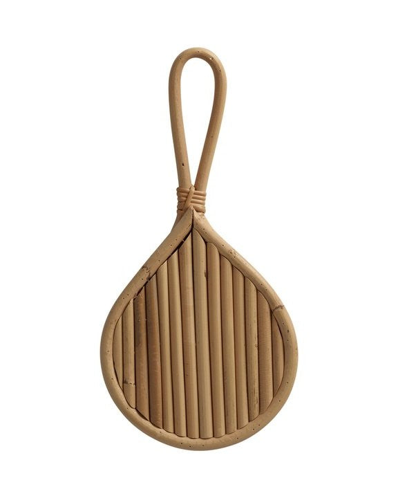 HAND MIRROR | RATTAN | DROP