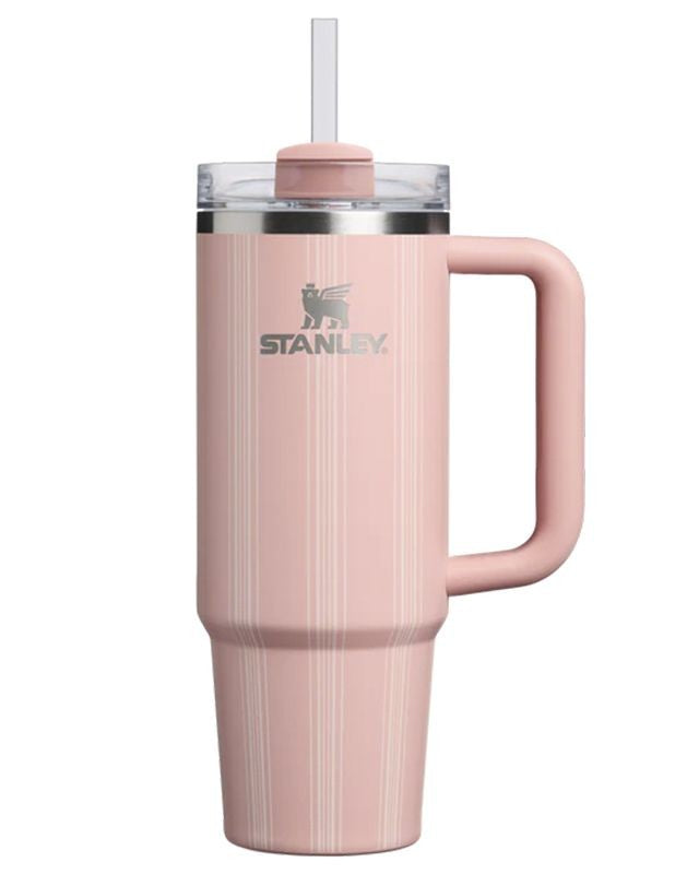 Stanley Peach Rose Picnic Stripe Quencher H2.0 Flowstate™ Tumbler 0,89L