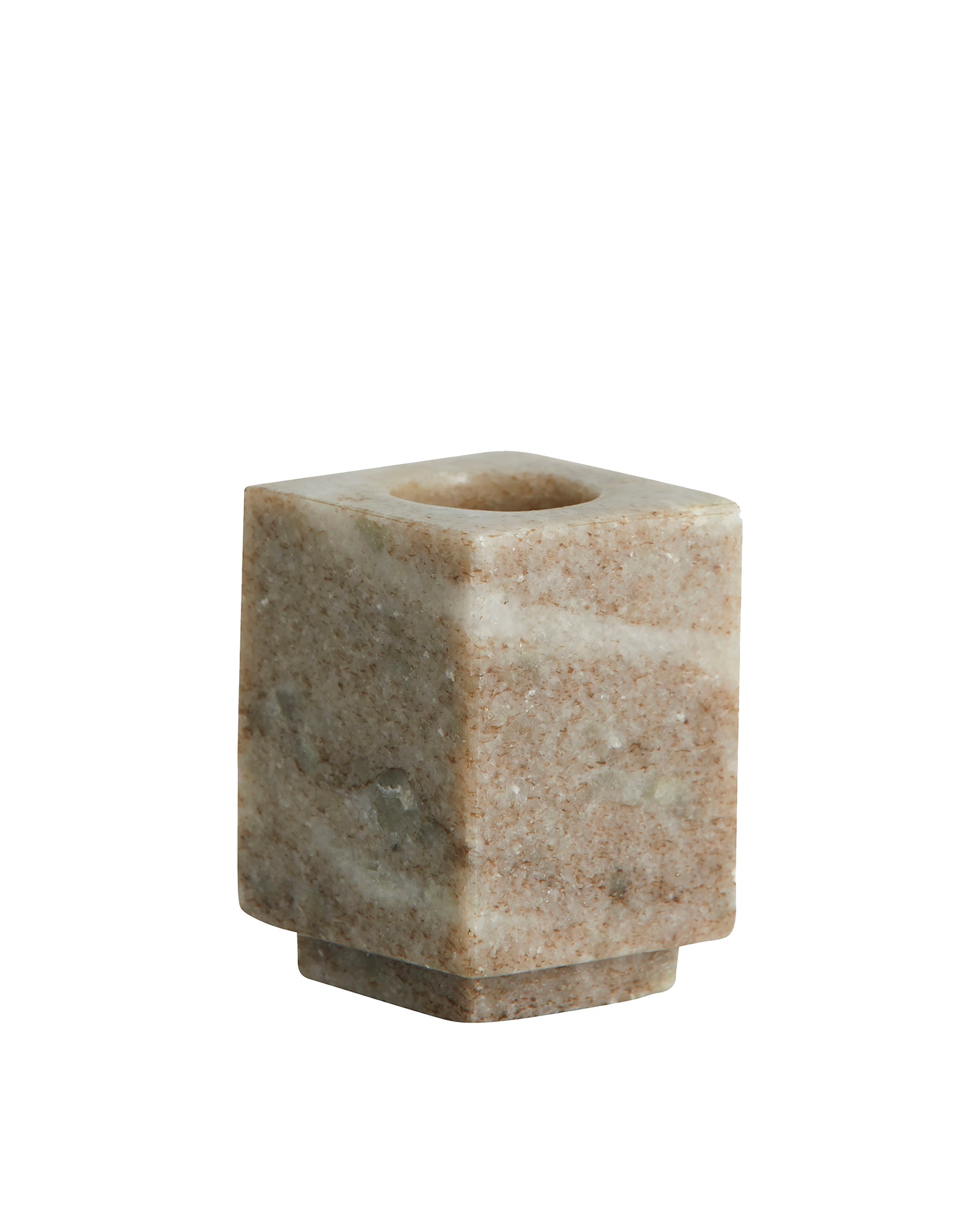 HAIDA kynttilänjalka marmori, hiekka
