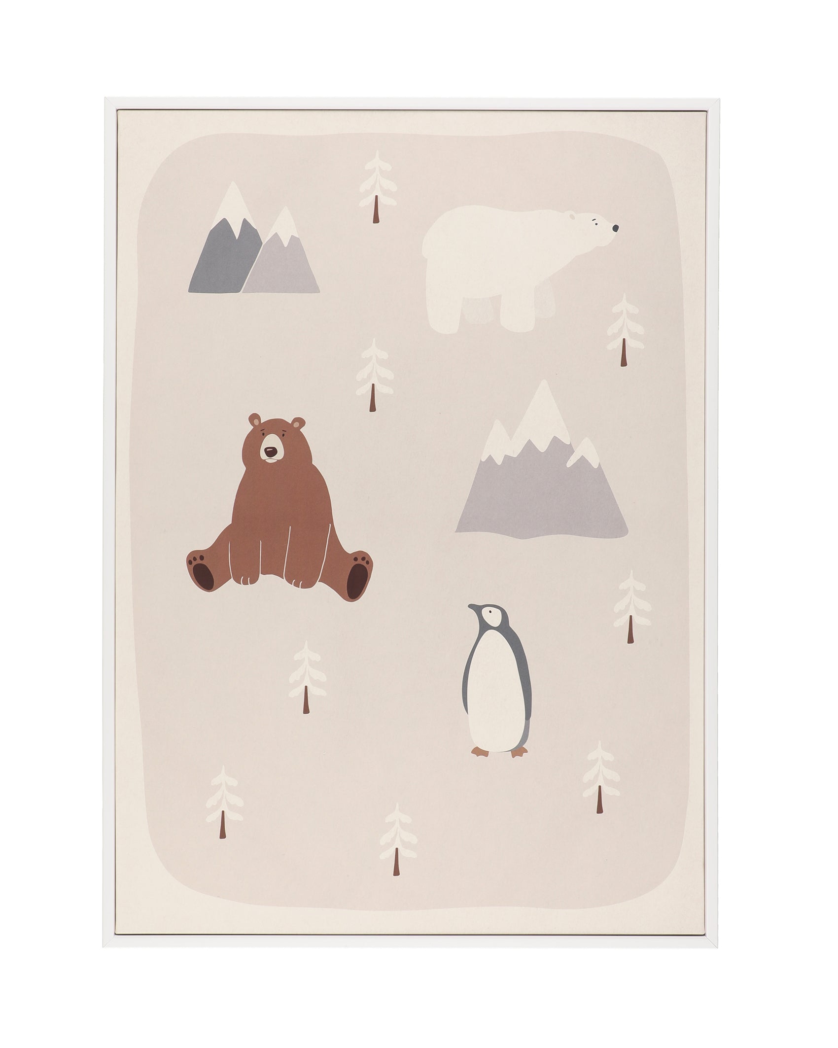 Taulu karhut ja pingviini 50x70 cm